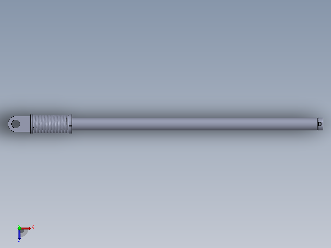柱塞式液压缸俯视图