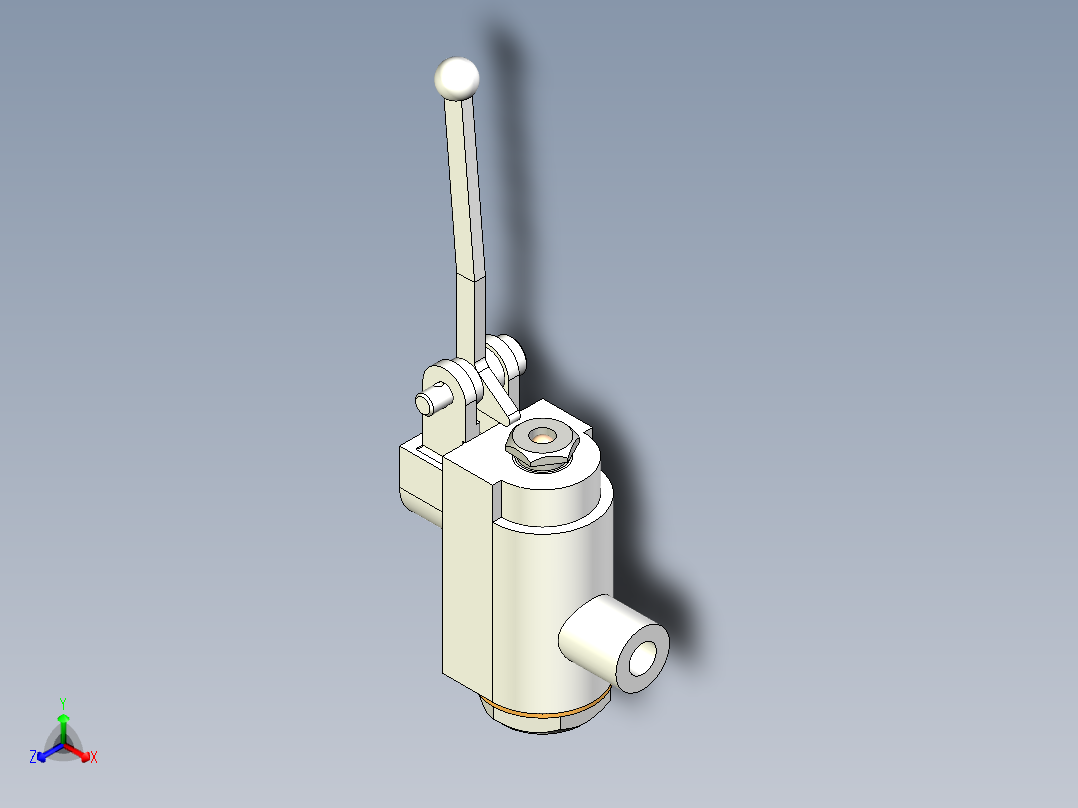 手压阀正等轴测图