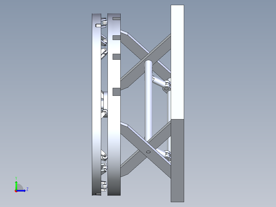 升降旋转平台左视图
