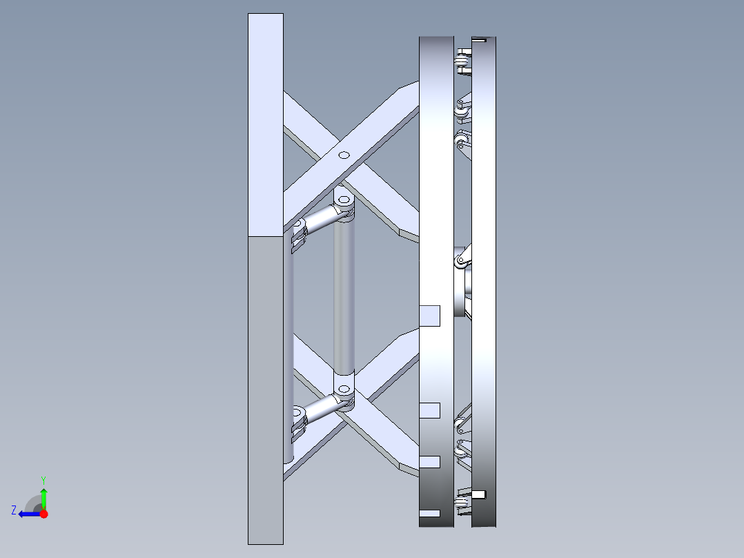 升降旋转平台右视图