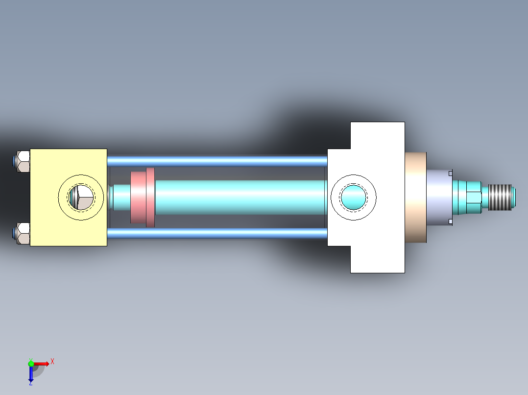 拉杆液压缸32x16x80-mm-1.snapshot.1俯视图