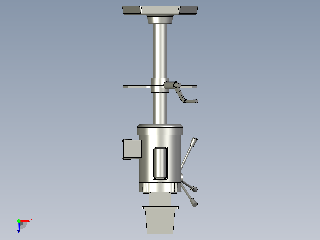 B2004763-钻床台钻俯视图