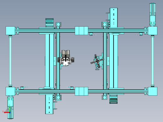 具有自动抓取与检测的三坐标机构后视缩略图