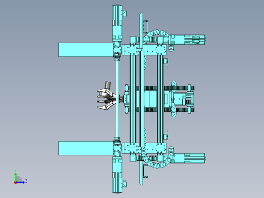 具有自动抓取与检测的三坐标机构左视缩略图