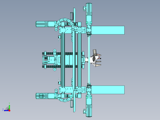 具有自动抓取与检测的三坐标机构右视缩略图