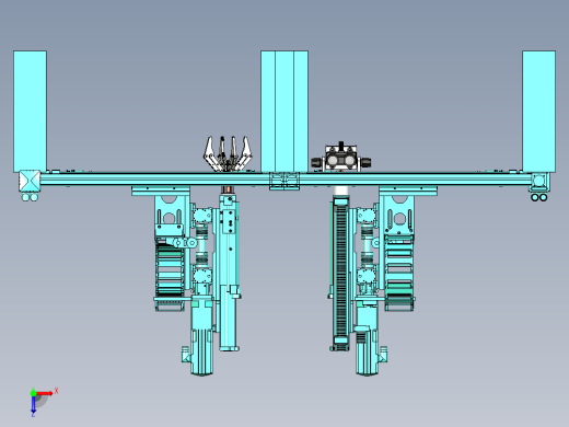 具有自动抓取与检测的三坐标机构俯视缩略图