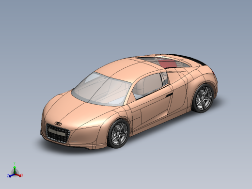 R8轿车外壳造型 sw15