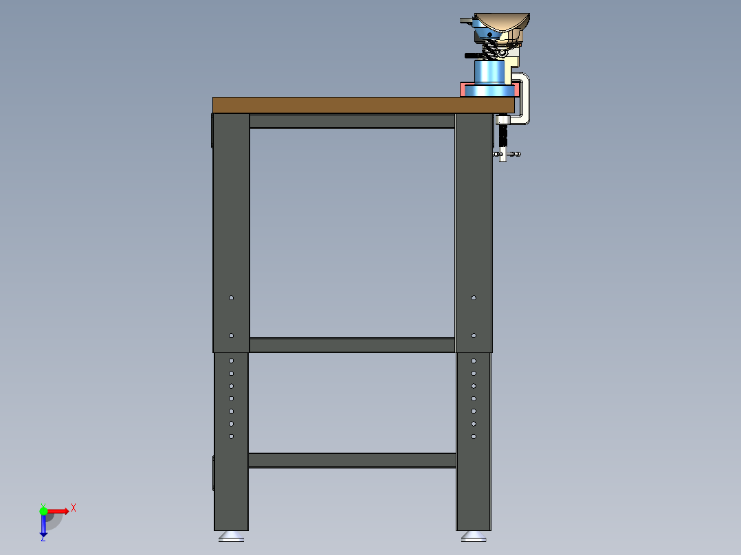 滑雪服务工作台skiservice-workbench--stp俯视图
