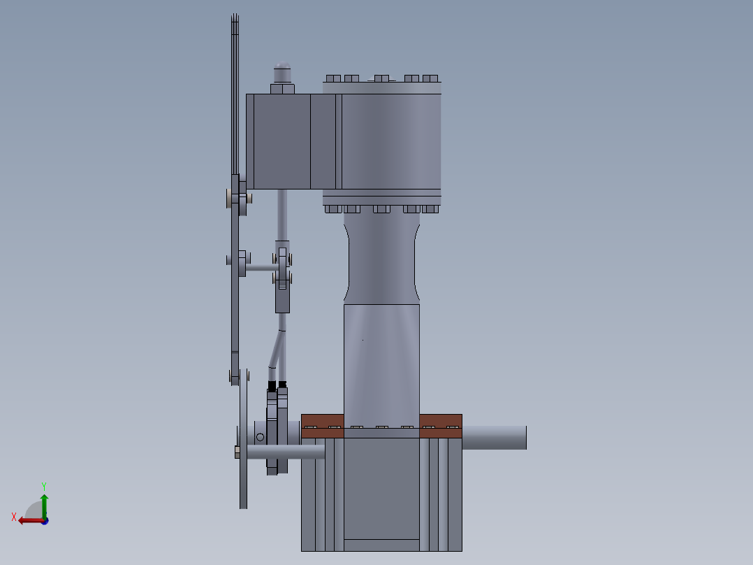 蒸汽机vertical-steam-engine-19831-模型格式为 sw后视图