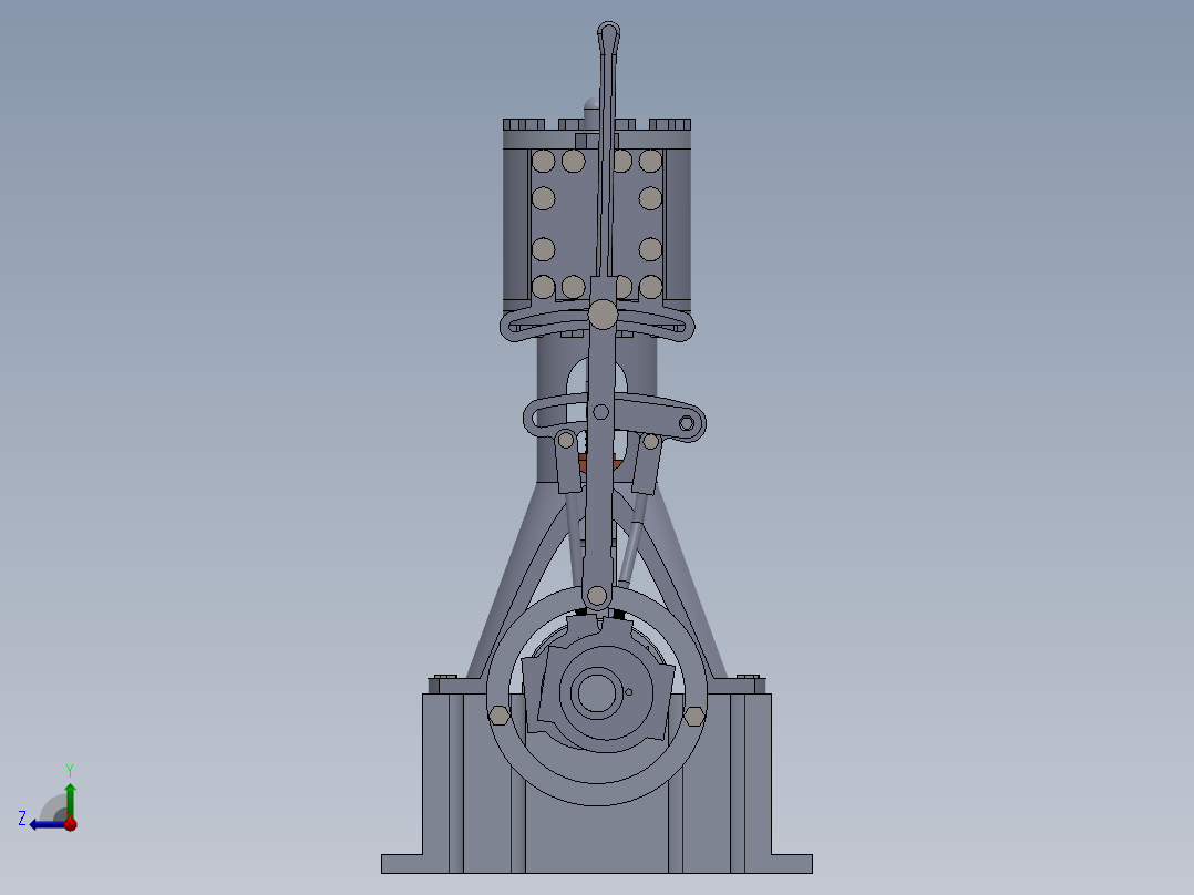 蒸汽机vertical-steam-engine-19831-模型格式为 sw右视图