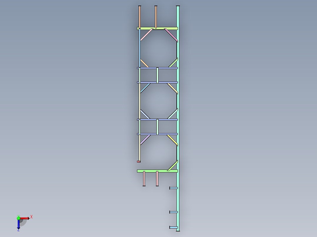 钢结构FPPM12C-PF29-P01Z俯视图
