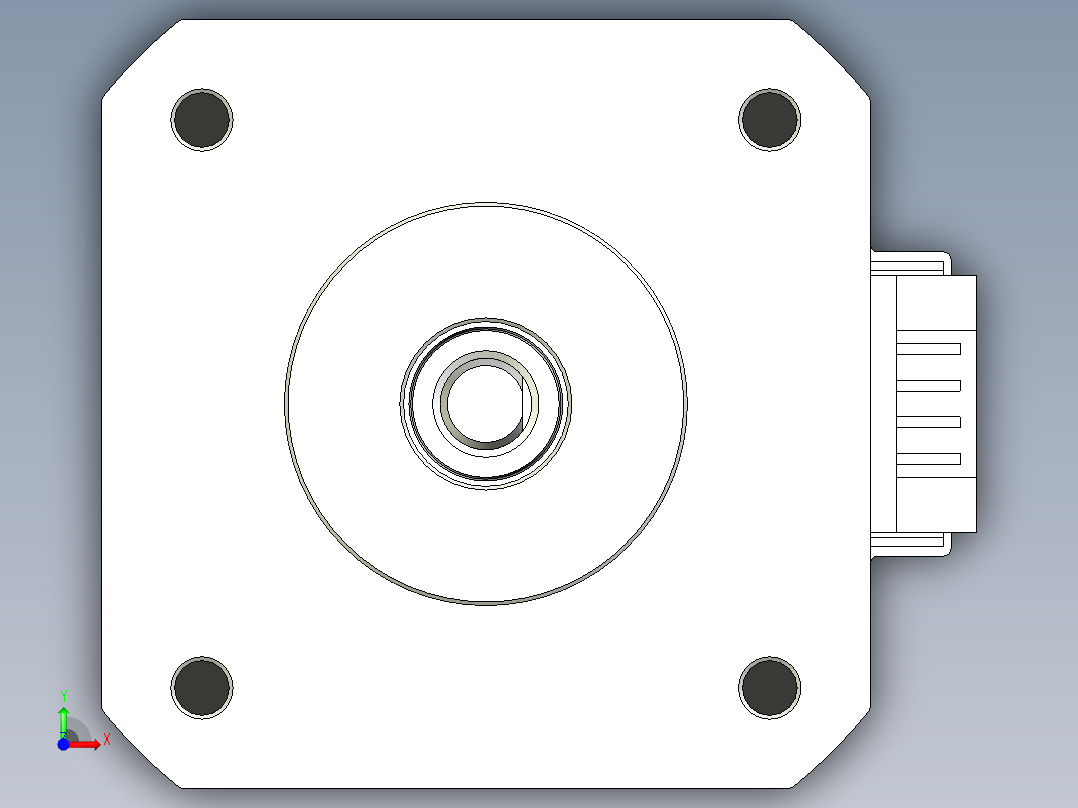 17HS4401S NEMA 17步进电机前视图