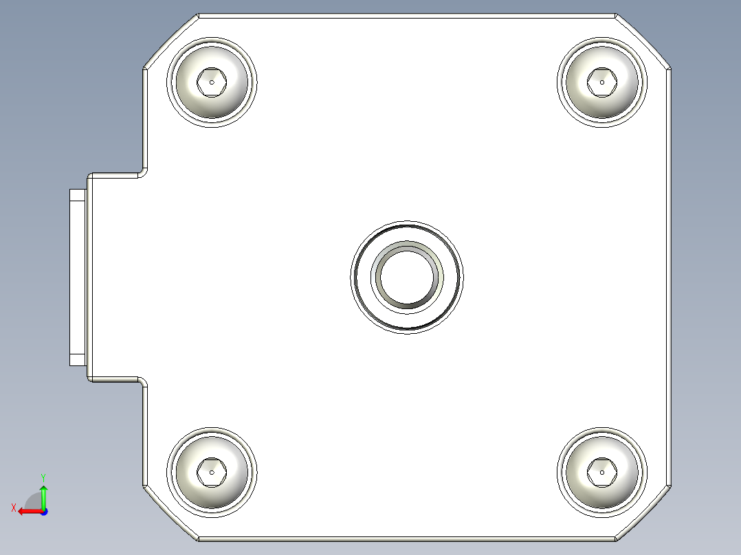 17HS4401S NEMA 17步进电机后视图