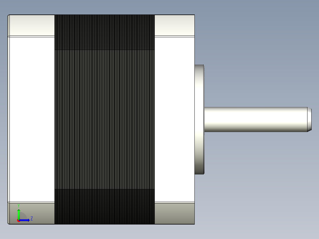 17HS4401S NEMA 17步进电机左视图
