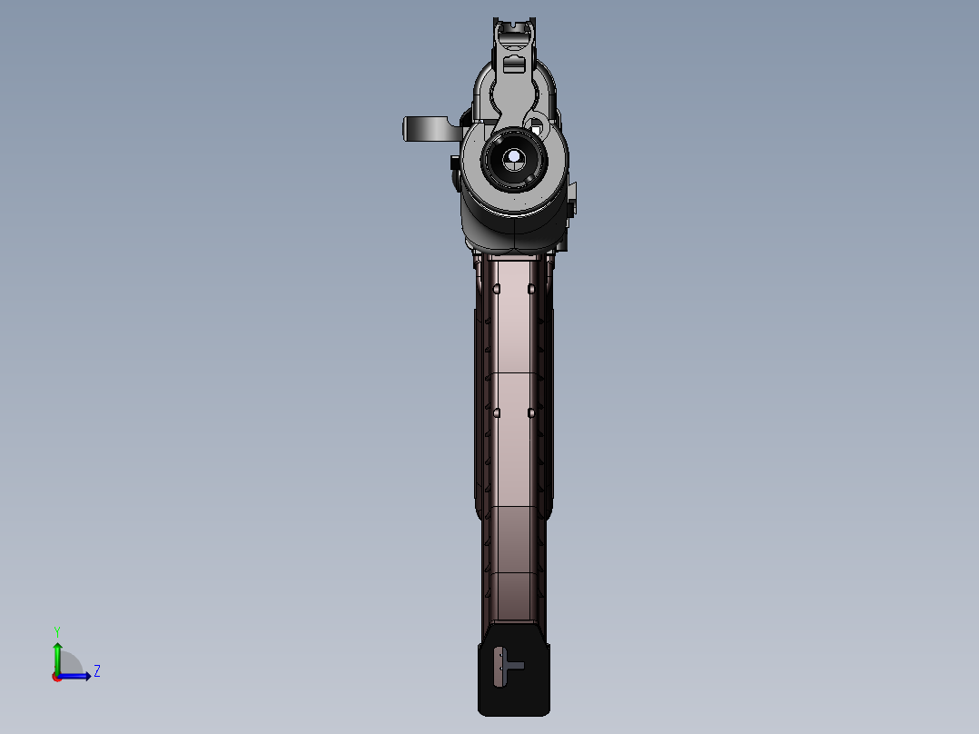 手枪左轮冲锋枪老式狙击步枪设计3D图纸aks-74un-2 2 STP SW X_T左视图