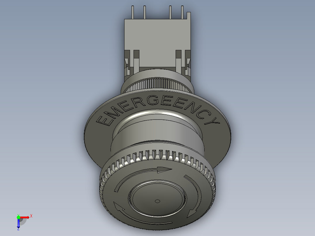 XB2BS542C-急停俯视图