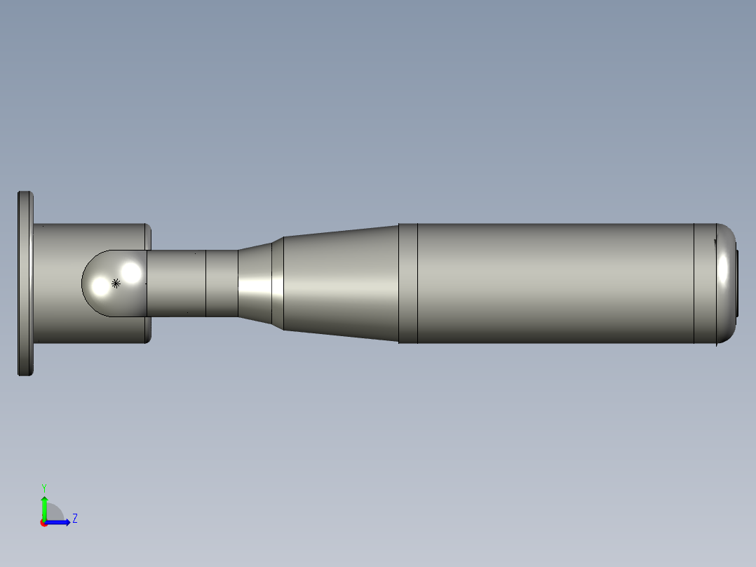 三色灯ZHD82-1-1-A-B-Z左视图