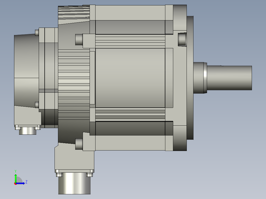 Y-安川电机--SGM7G-13AFC61左视图