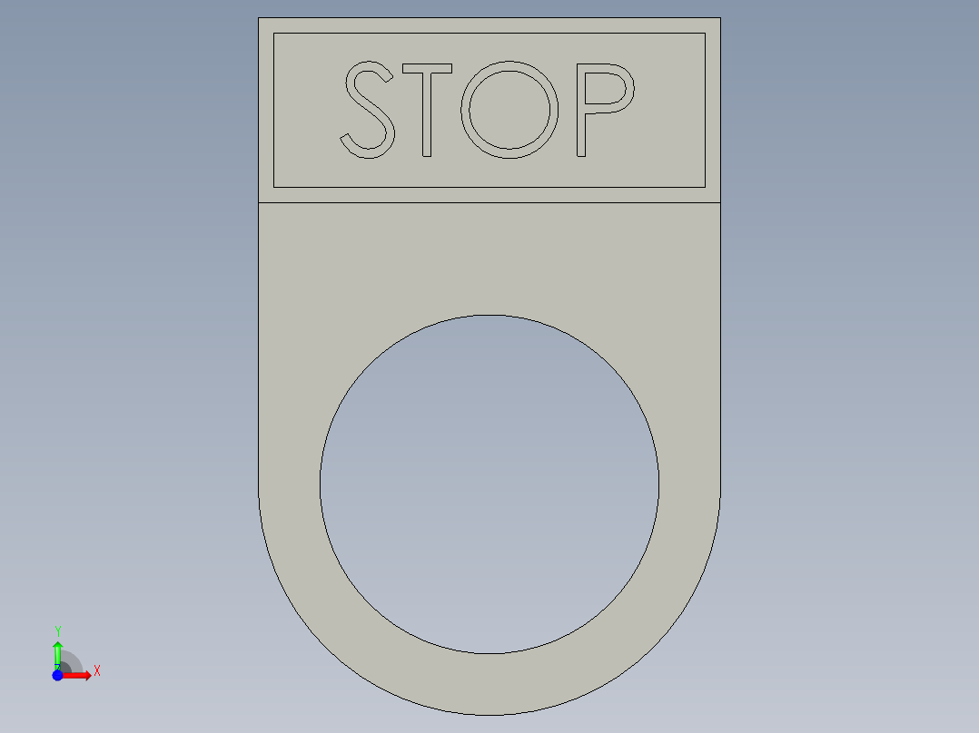 AS_按钮牌-停止前视图