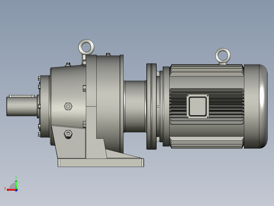 BWD型单级摆线针轮减速电机BWD2-35-Y11-4P-M1-1后视图