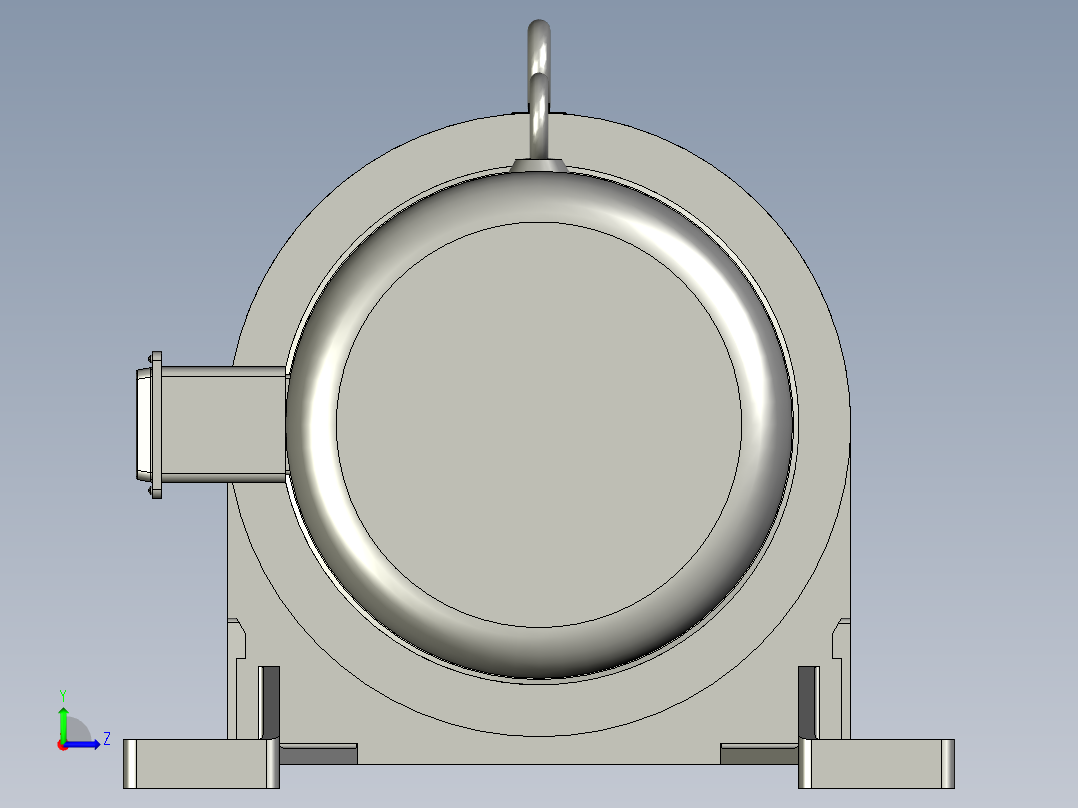 BWD型单级摆线针轮减速电机BWD2-35-Y11-4P-M1-1左视图