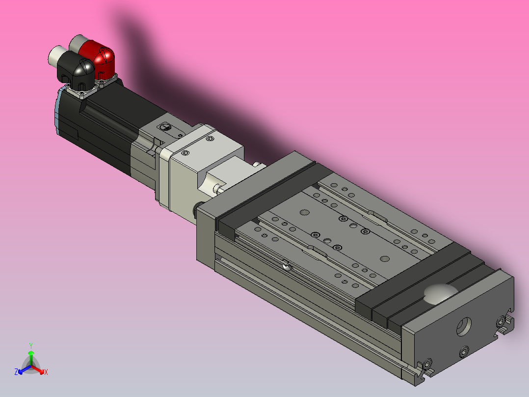 施耐德电气40毫米行程线性伺服系统主视图