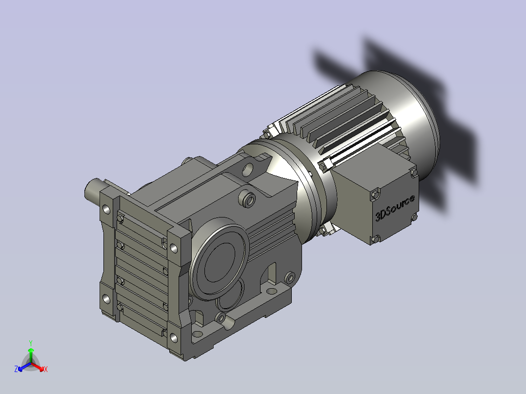 K37DR63-A正等轴测图