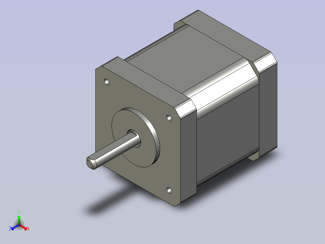 雷赛42HS03正等轴测图