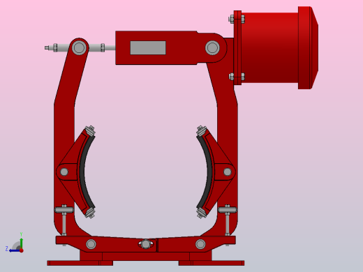 MWZB160～315系列电磁鼓式制动器_MWZB250／200B-25%右视缩略图
