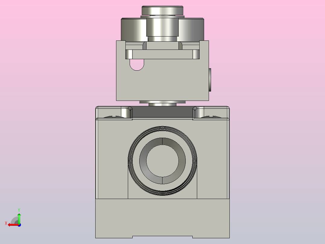 NKX2-08行程开关三维模型202011后视图