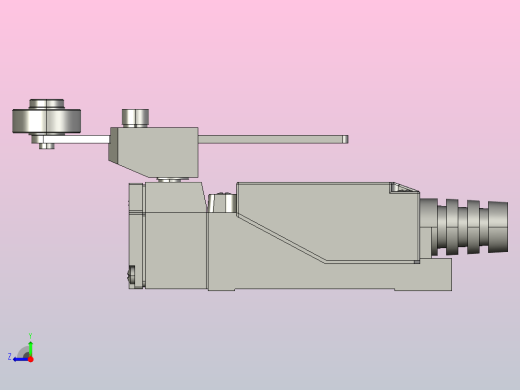 NKX2-08行程开关三维模型202011右视缩略图