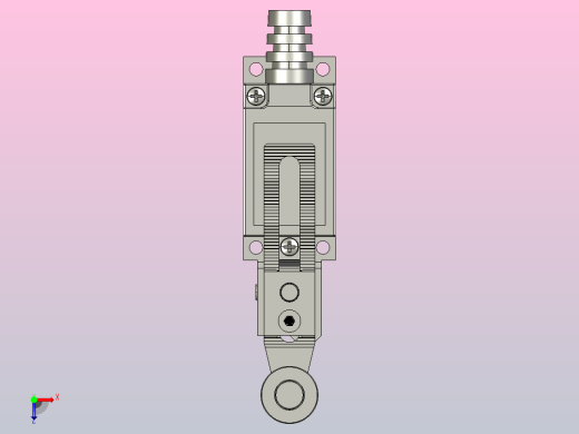 NKX2-08行程开关三维模型202011俯视缩略图