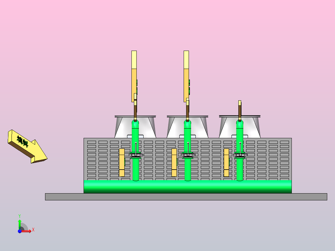 风道设备图前视图