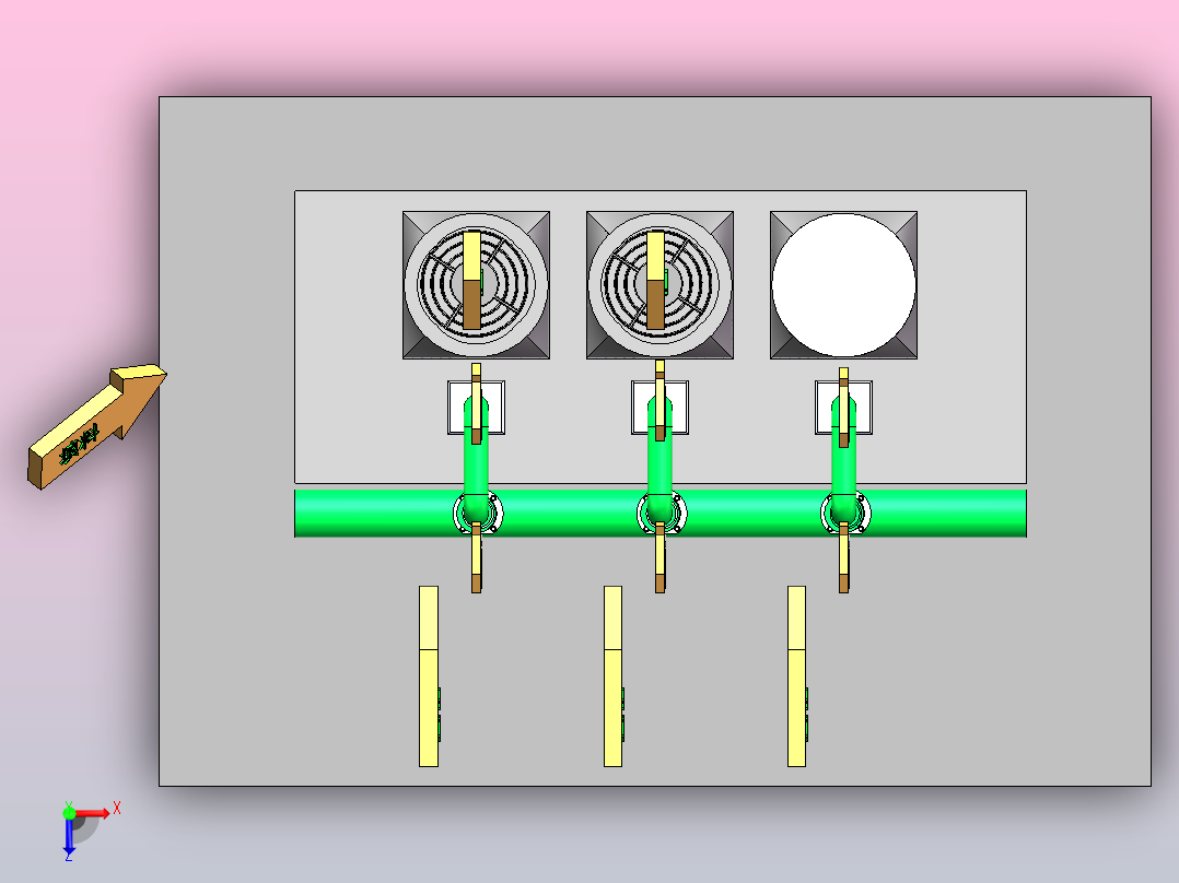 风道设备图俯视图