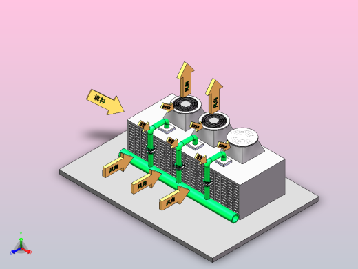 风道设备图正等轴测缩略图