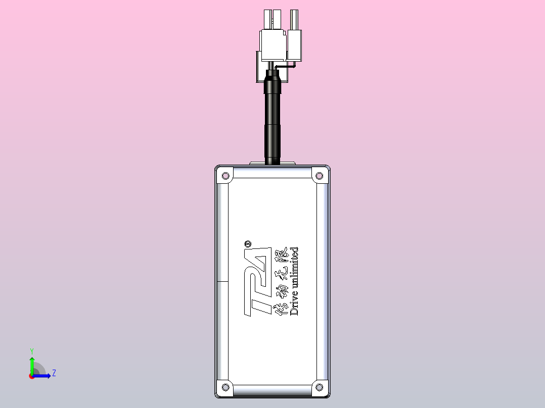 轻载电动缸TPA-ESR25-1002C-L200-MR-W-P10-C3左视图