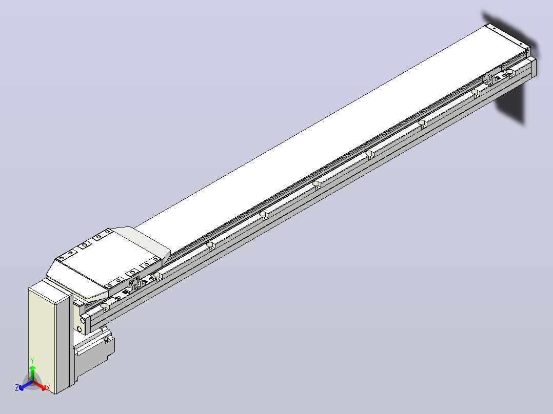滚珠丝杠直线轴内置导轨TPA-GCR-150-2010C-L1000-MP-M75-N3主视图