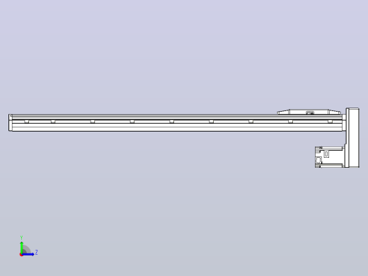 滚珠丝杠直线轴内置导轨TPA-GCR-150-2010C-L1000-MP-M75-N3左视缩略图