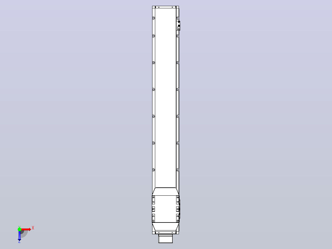 滚珠丝杠直线轴内置导轨TPA-GCR-150-2010C-L1000-MP-M75-N3俯视图