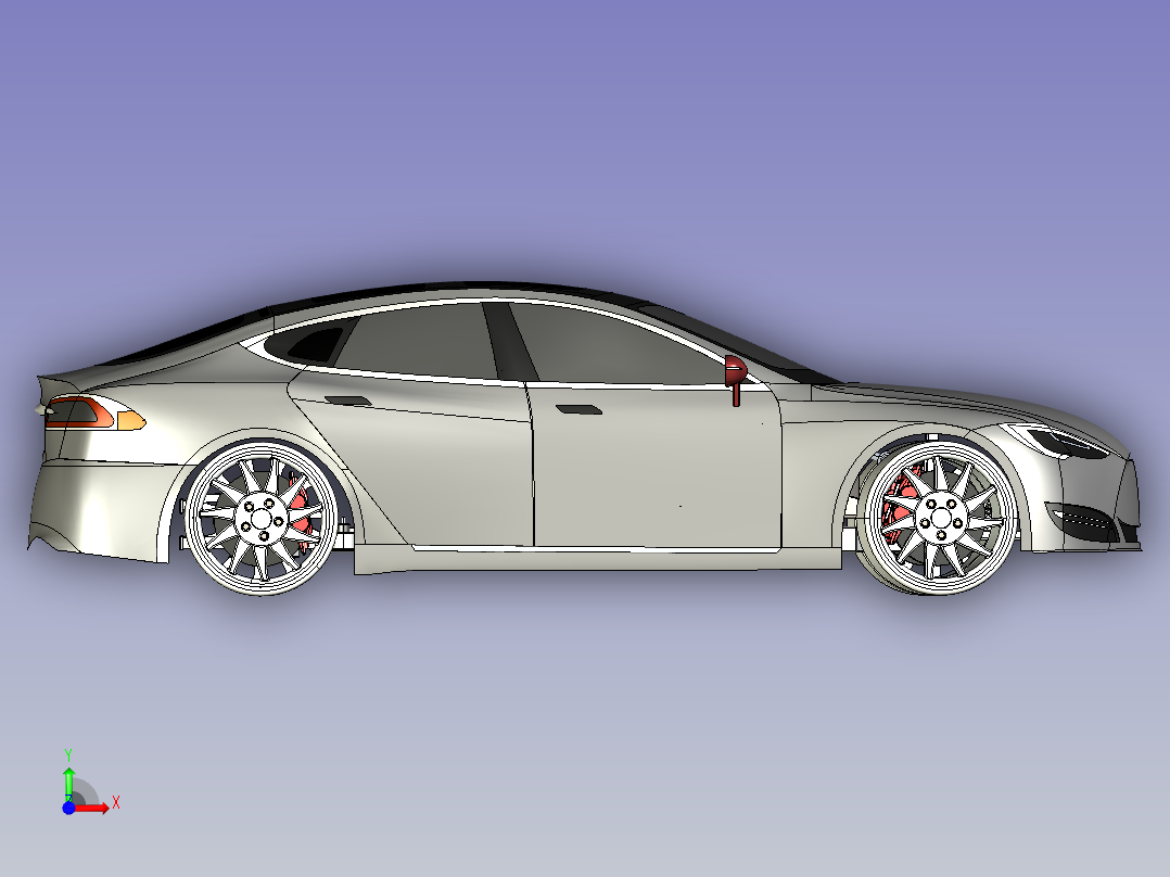 18-特斯拉 tesla model s STP前视图