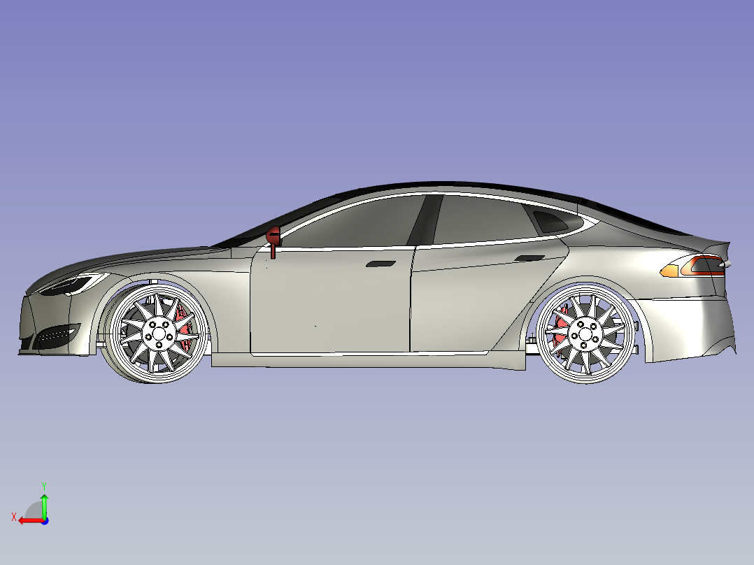18-特斯拉 tesla model s STP后视图