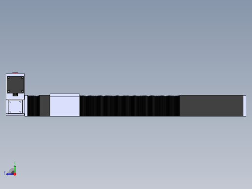 直线模组DMBF100-RUCR（电机右上折）[DMBF100-L45S500-DT400-A2U-RUCR]右视缩略图