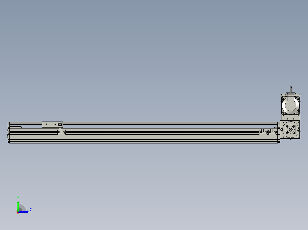 MT75BT半封闭皮带滑台[MT75BT.L80.700.RU.P40.C3]左视图