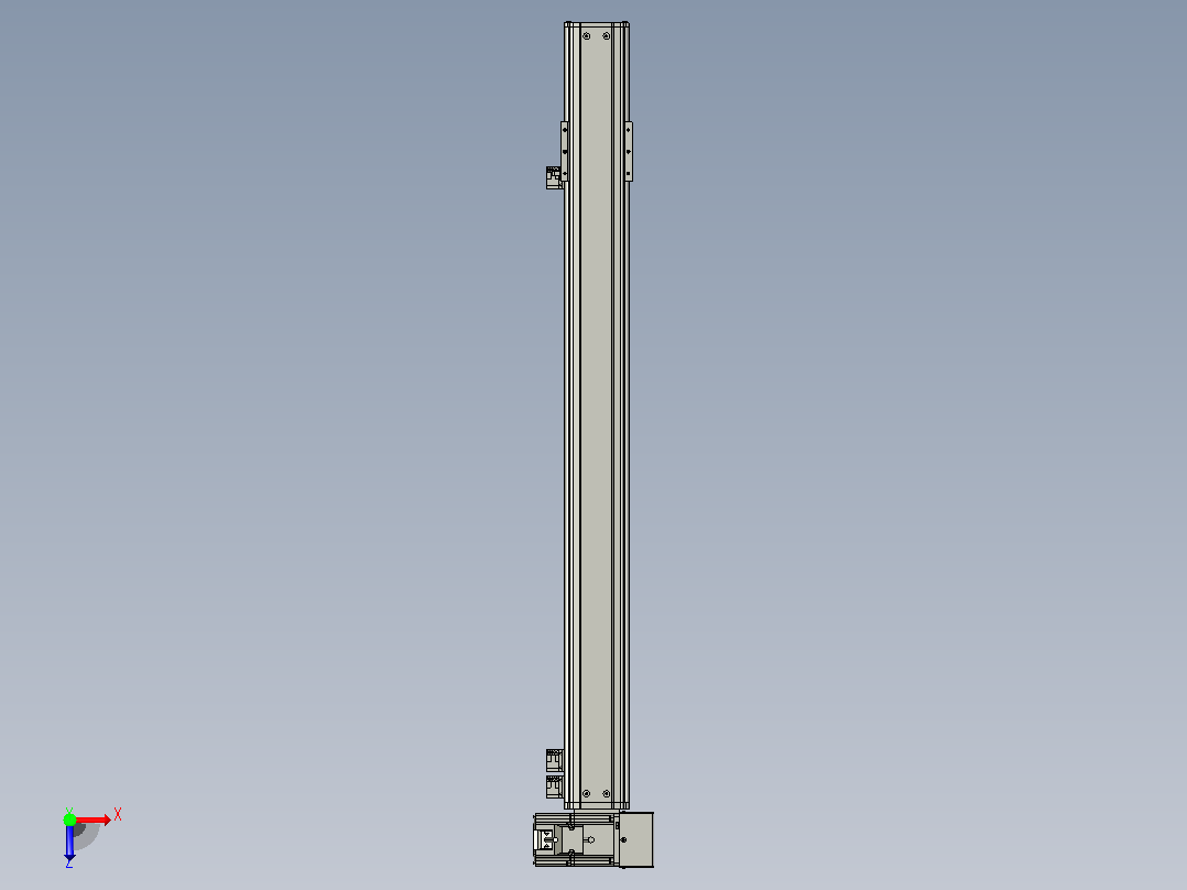 MT75BT半封闭皮带滑台[MT75BT.L80.700.RU.P40.C3]俯视图