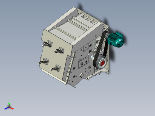 反击式破碎机impact-crusher-1210-18314-模型格式为 x_t