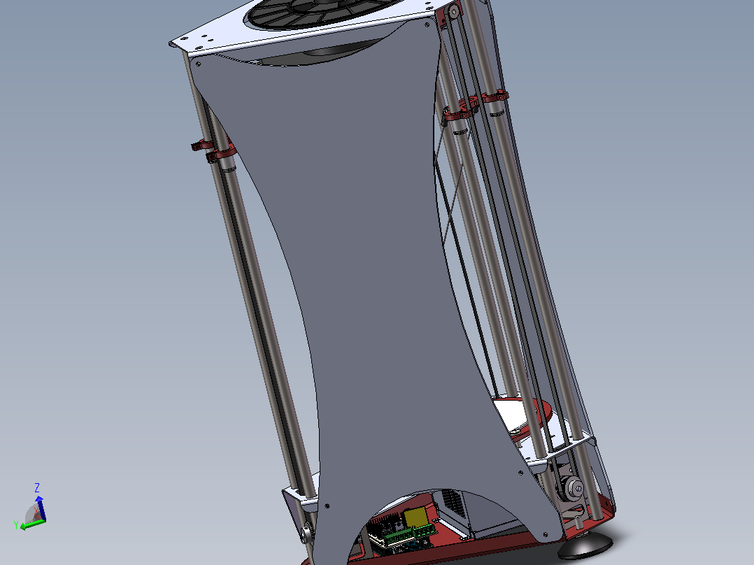 立式 3d打印机主视图