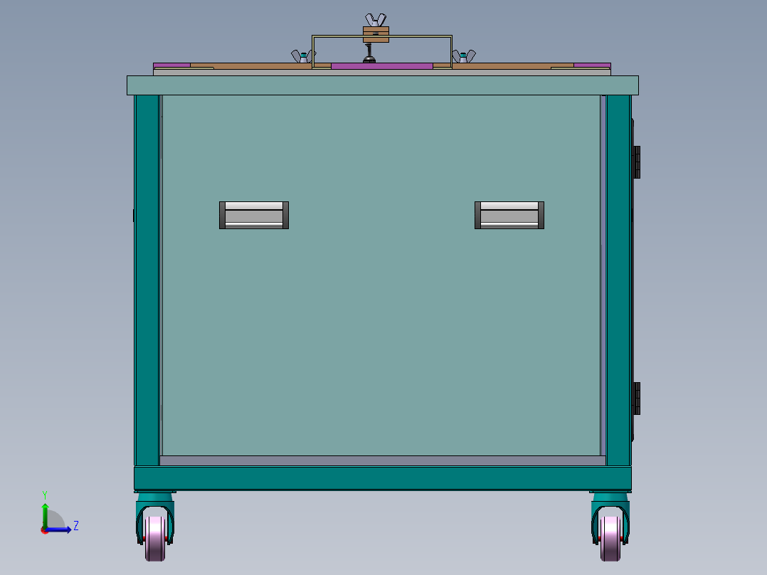 电解超声波清洗机sw14可编辑左视图