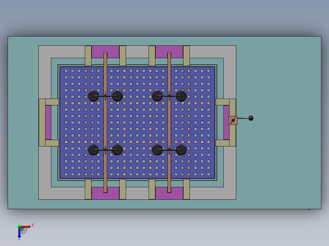 电解超声波清洗机sw14可编辑俯视图