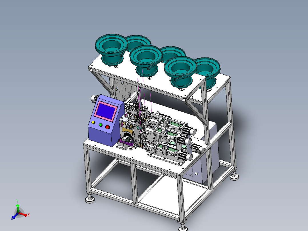 高精度手表卡针组装机含工程图sw19可编辑