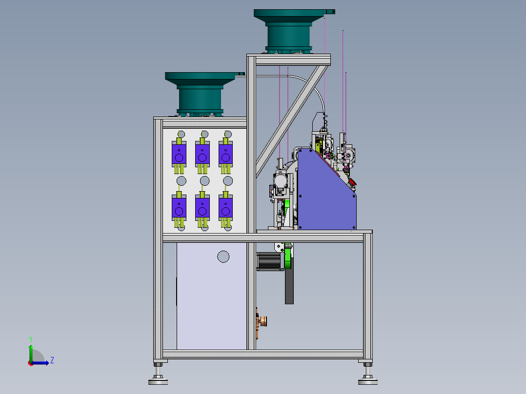 高精度手表卡针组装机含工程图sw19可编辑左视图